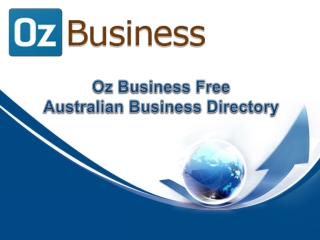 Oz Business Free Australian Business Directory