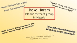 Boko Haram Islamic terrorist group in Nigeria