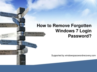 How to remove Windows 7 password without disk?