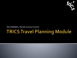 TRICS Travel Planning Module