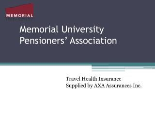 Memorial University Pensioners’ Association