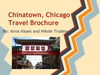 Chinatown, Chicago Travel Brochure
