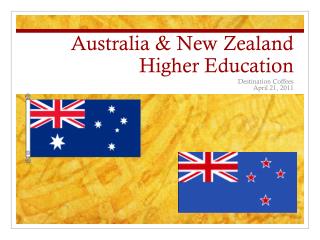 Australia & New Zealand Higher Education