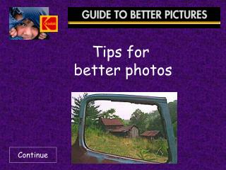 Tips for better photos