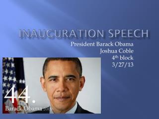 Inauguration Speech