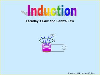 Faraday’s Law and Lenz’s Law