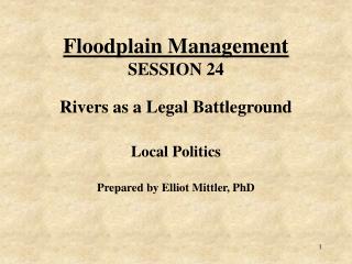 Floodplain Management SESSION 24