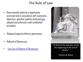 The Rule of Law