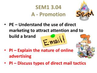 SEM1 3.04 A - Promotion