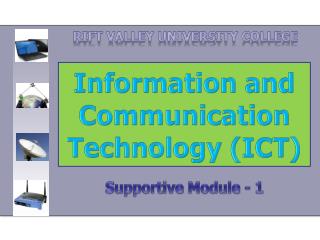 PPT - Information And Communication Technology (ICT) PowerPoint ...