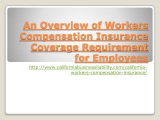 An Overview of Workers Compensation Insurance Coverage