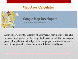 Google Area Calculator