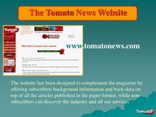 The Tomato News Website