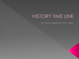 HISTORY TIME LINE