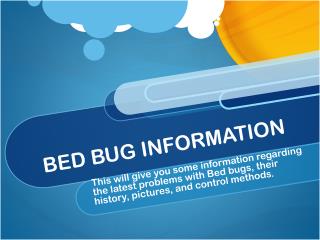 BED BUG INFORMATION