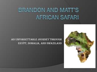 Brandon and Matt’s African Safari