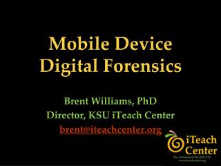 PPT - Mobile Device Digital Forensics PowerPoint Presentation, Free ...