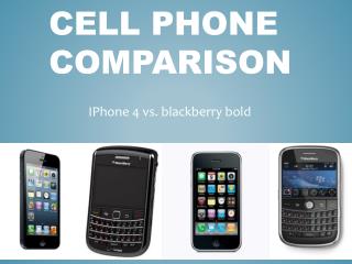 Cell phone comparison