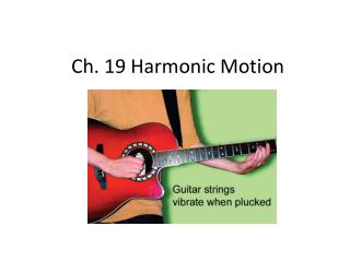 Ch. 19 Harmonic Motion