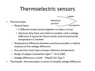 Thermoelectric sensors