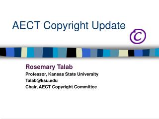 AECT Copyright Update