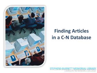 Finding Articles in a C-N Database