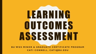Learning Outcomes Assessment