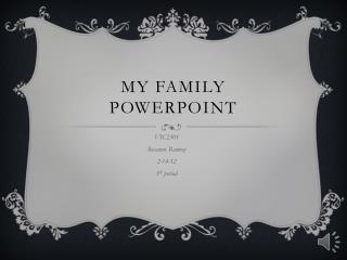 My family PowerPoint