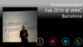 Announcement Feb 2010 @ WMC Barcelona