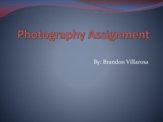 Photography Assignment