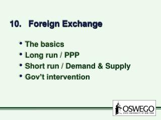 10. Foreign Exchange