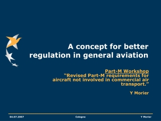 A concept for better regulation in general aviation