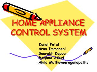 HOME APPLIANCE CONTROL SYSTEM