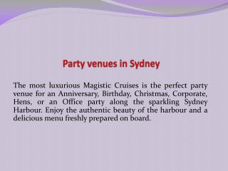 party venues in sydney