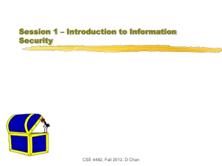 Session 1 – Introduction to Information Security