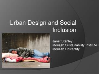 Urban Design and Social Inclusion