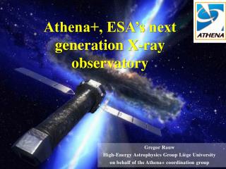 Athena+, ESA’s next generation X-ray observatory