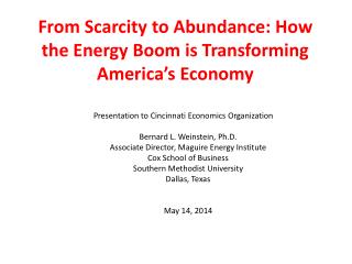 From Scarcity to Abundance: How the Energy Boom is Transforming America’s Economy