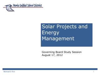 Solar Projects and Energy Management