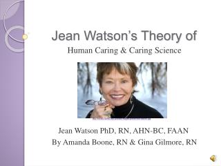 PPT - Jean Watson’s Theory of PowerPoint Presentation, free download ...