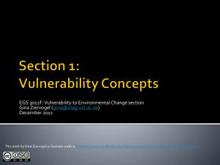 Section 1: Vulnerability Concepts