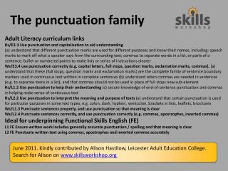 The punctuation family