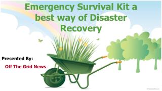 emergency survival kit a best way of disaster recovery