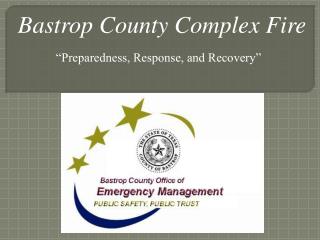 Bastrop County Complex Fire