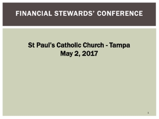 Financial Stewards’ Conference