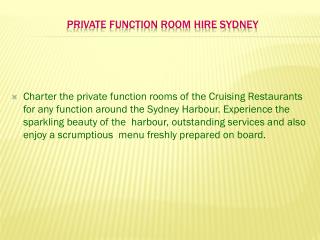 private function room hire sydney