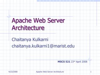 Apache Web Server Architecture