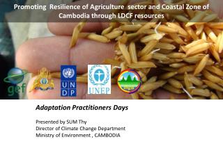 Promoting Resilience of Agriculture sector and Coastal Z one of Cambodia through LDCF resources
