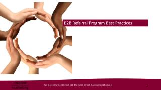 B2B Referral Program Best Practices