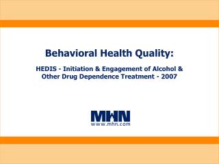 Behavioral Health Quality: